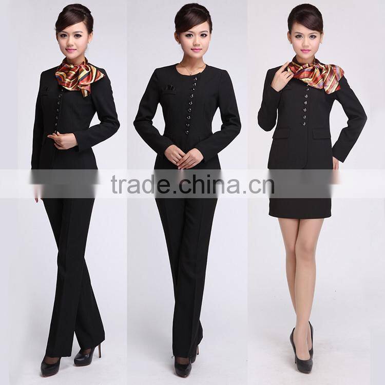 Formal Bank Uniform design for Cashier or Banker OEM manufacturer