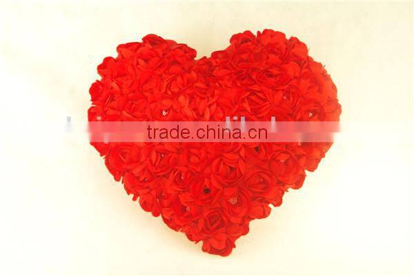 Red heart wedding decoration gift soft plush heart toy