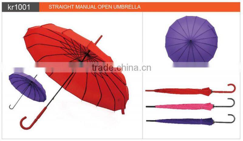 New Style Cheap Straight Tower Umbrella Promotional For Lady