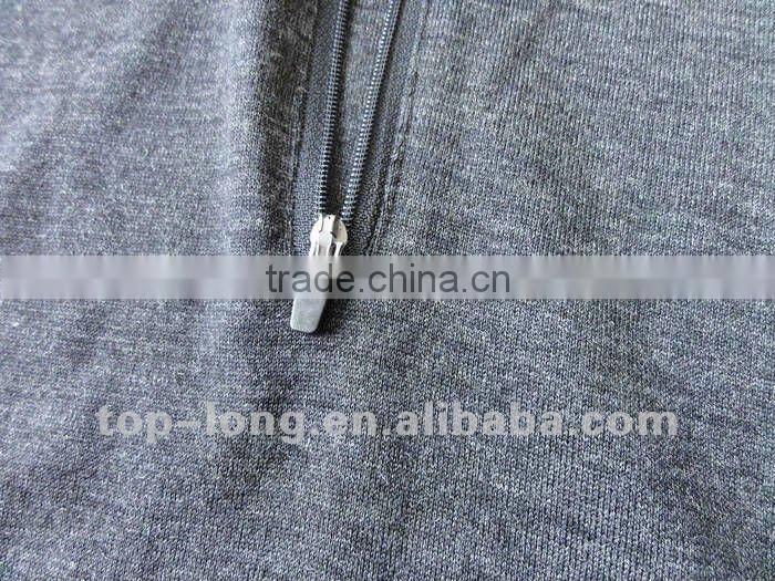 100% merino charcoal thermal underwear for women thermal suit of zip top