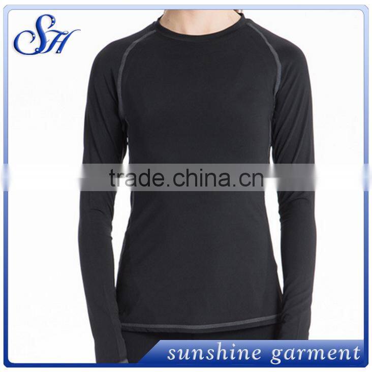Latest design bodybuilding long sleeve t-shirts plain t-shirts