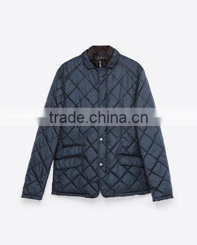 2016 Newest fashion winter clothes diamond quilted jacket for men