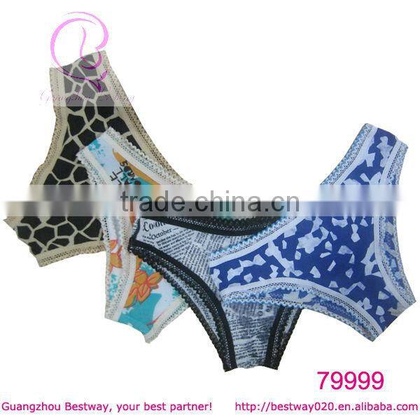 Mixed pattern nylon panties low price