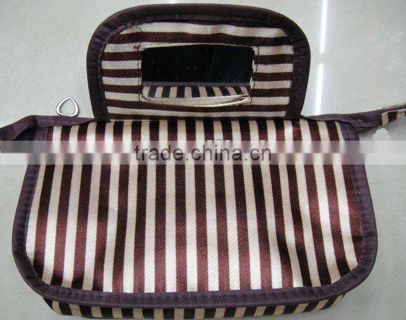 Fashion Lady popular stripe cosmetic bag