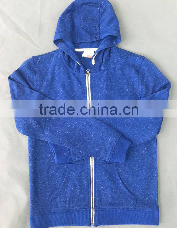 2017 oem mens print logo blue colour zip up hoodies wholesale