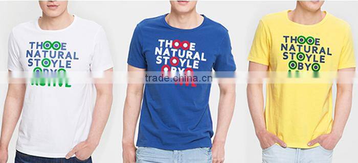 Shirt factory short sleeve plain tshirt with fashion style
