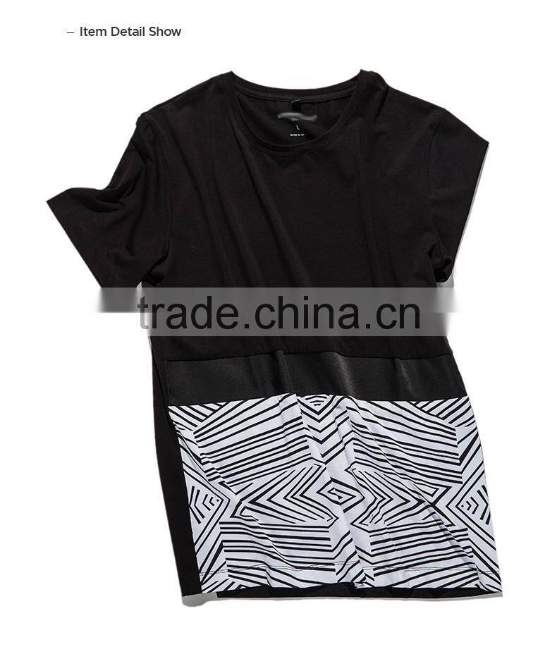 2017 Fashsion design black custom t shirt printing