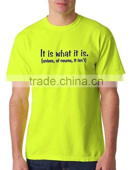 China manufacture 160gsm 100% Ring Spun Cotton Custom T shirt Printing