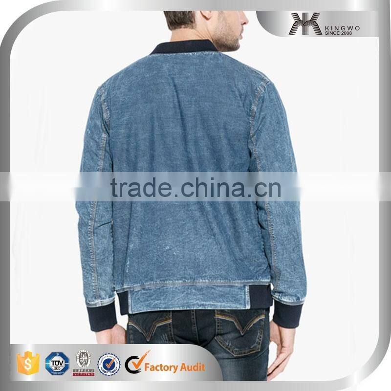 Mens Stone Washed Denim Fabric Winter Jacket Men Apparel Alibaba China Suppliers
