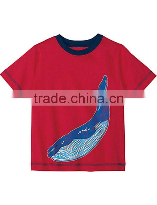 BOYS DOG EMBROIDERED T SHIRT