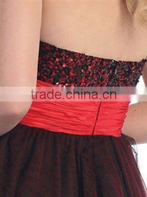 A-line Strapless Cocktail Dress with Sequins TT5022