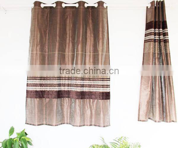 polyester bathroom ready made shimmer lined panel curtains with grommets