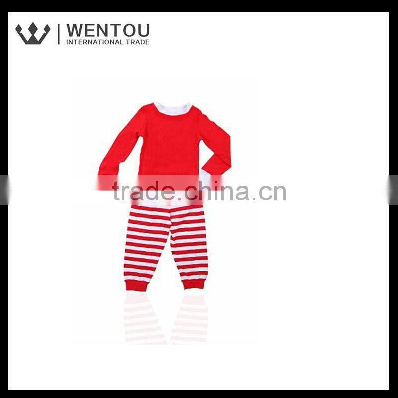 Wholesale cheap red Monogram Stripe Toddlers Christmas Pajamas