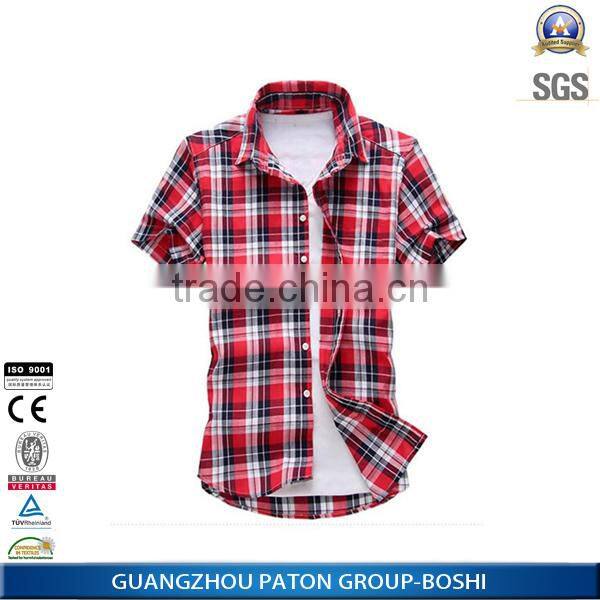 wholesale clothing China garment supplier latest style man shirt with competitive factory price