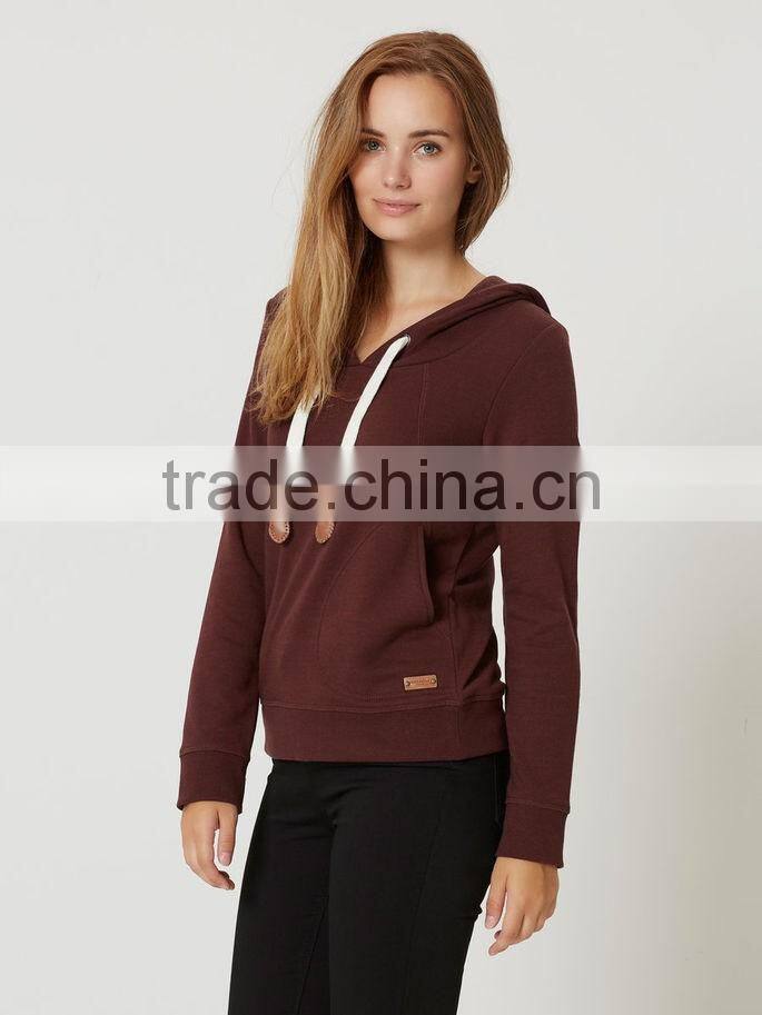 Costume women sweatshirt and custom sleeveless hoodie plain girls hoodies