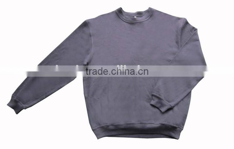 Flame retardant clothing with soft fabric plain FR sweatshirt pass ENISO11612,EN1149-3, EN1149-5,