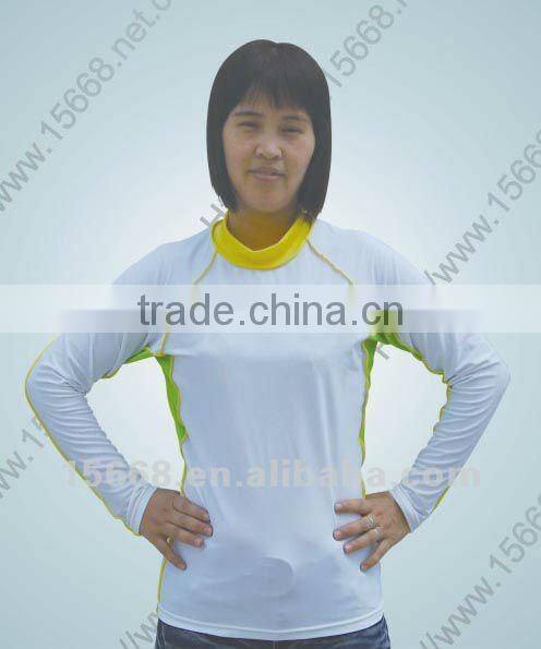 GR-Y0050 high quality lycra fabric rash guard
