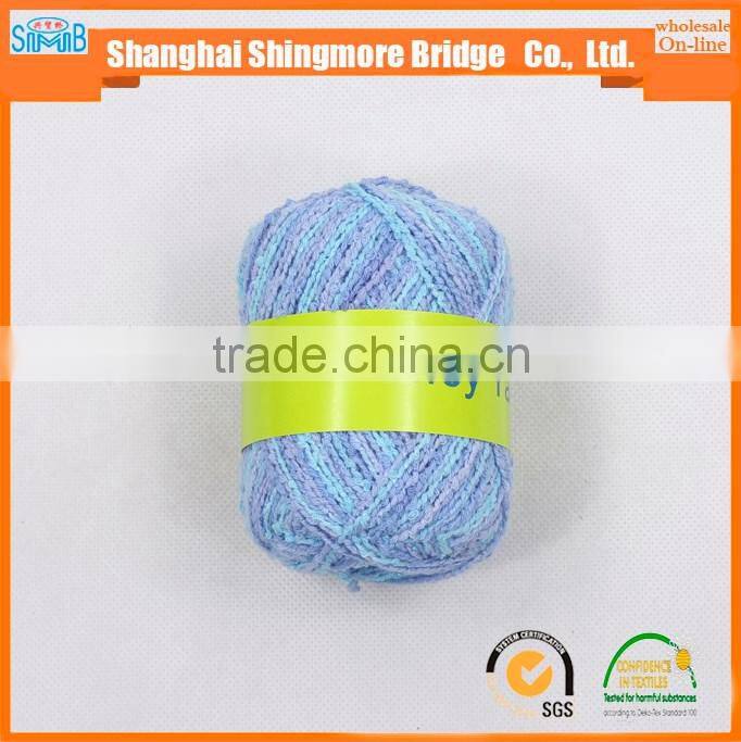 2017 new arrival high quality factory price cotton viscose blend yarn, 1/2.4Nm, space dyed hand knitting scraf hat sweater yarn