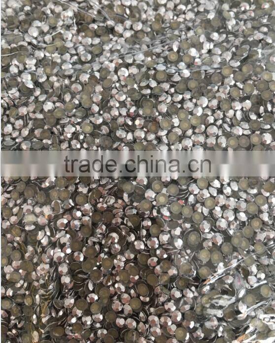 Hot fix Octagon Aluminum beads hot fix rhinestud