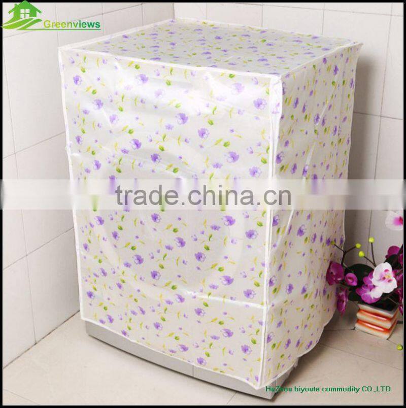 Washing machine fabric cover Water proof washing protective cover thick plastic with flannel in middle cover