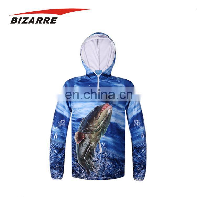 High Quality Custom Bass Youth Sublimated Fishing Jersey