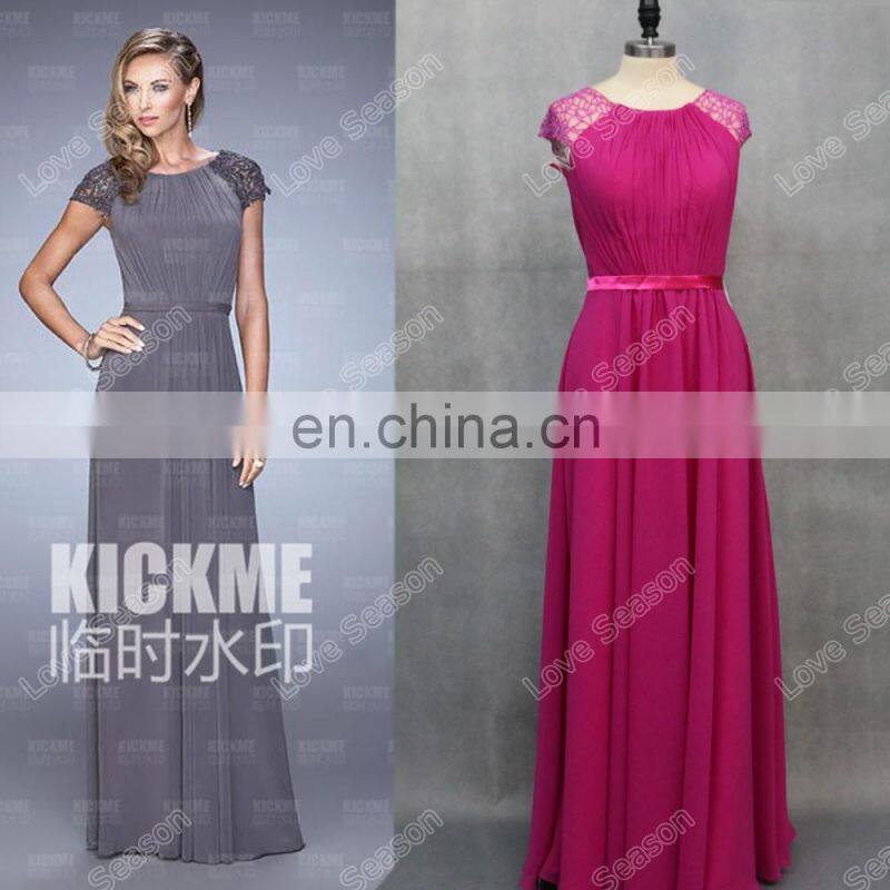 HC2221 Exclusive one shoulder specifical neck red gathered chiffon A-line zipper back full length long 2014 cocktail dresses