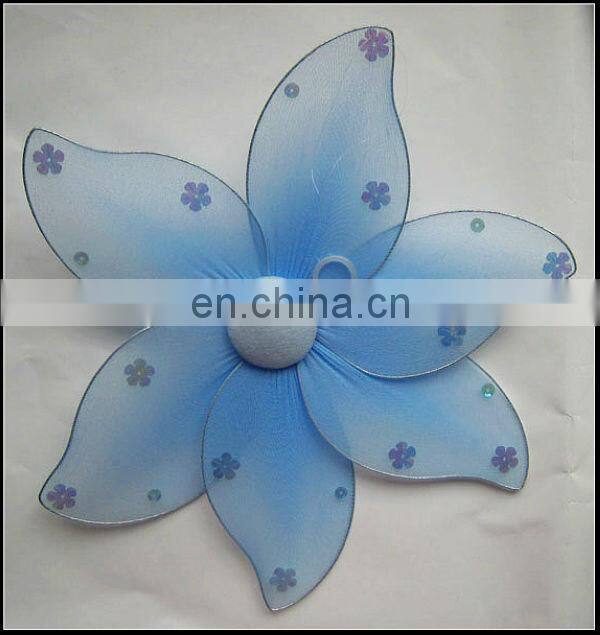 Ribbon Pink flower curtain tieback