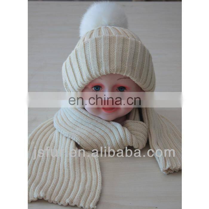 Plain Strip Style Custom Wholesale Newborn Baby Girl Knit Hats