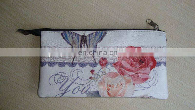 Sublimation leather pencil pouch bag
