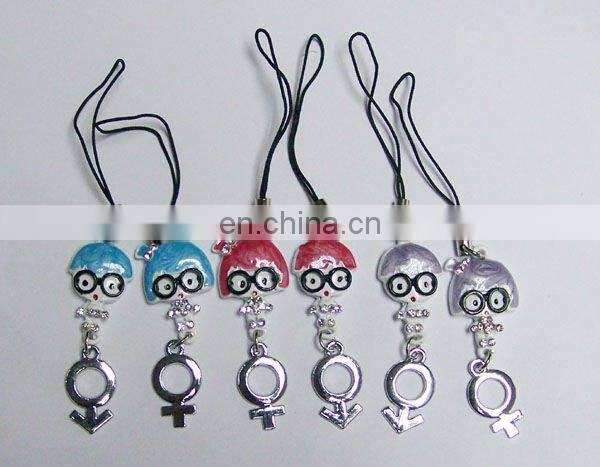 promotional custom kawaii sumo figure keychain