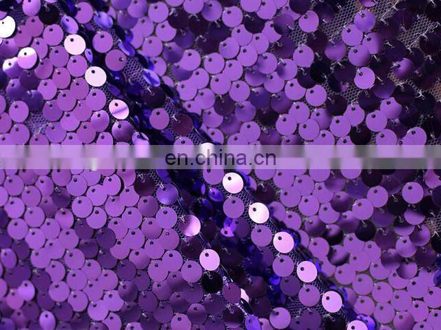 2015 popular children dress sequin mesh fabric polyester sequin tulle fabric