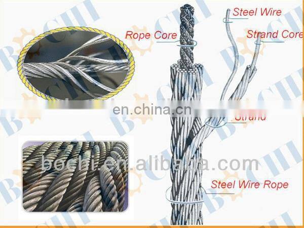 Standard YB/T5197-2005 Diameter 1.8MM-9.75MM Aviation Steel Wire Rope