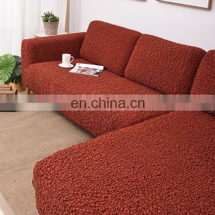 Latest design full Protective 5 seater 7 seater l shape sofa cover sectional slipcover strech sofa set cover