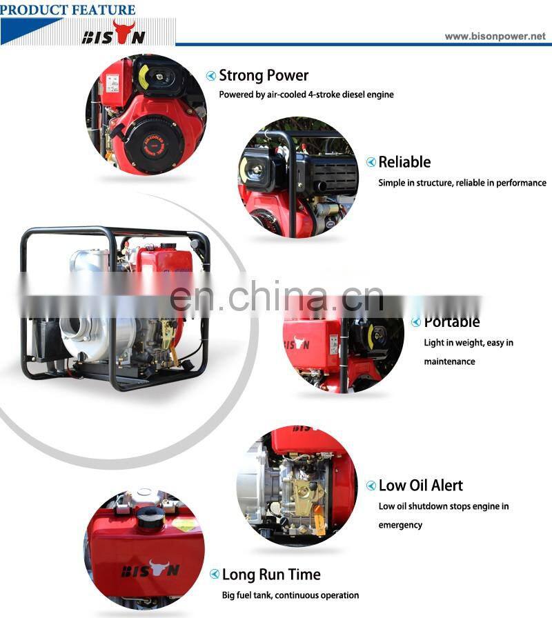 BISON(CHINA) BSD40 China Manufacturer Agricultural Centrifugal 4 Inch Diesel Engine Water Pump