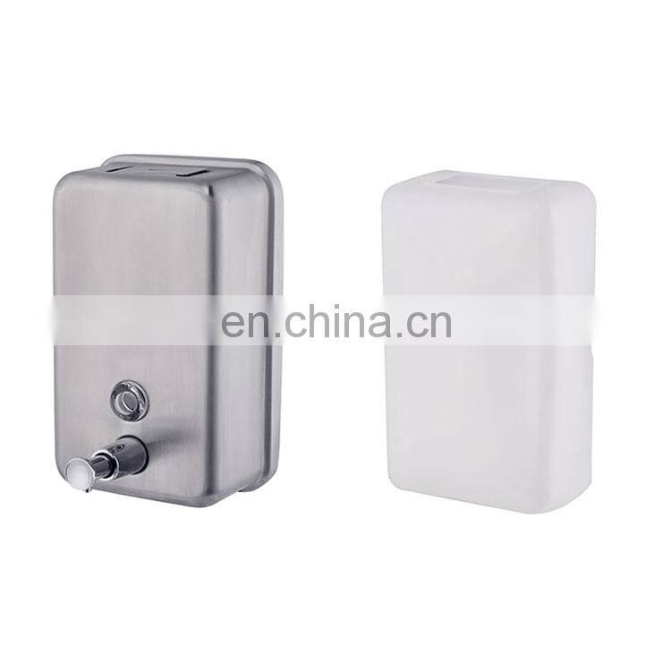 1000 ml 304 stainless steel foam or liquid soap dispenser wall mounted
