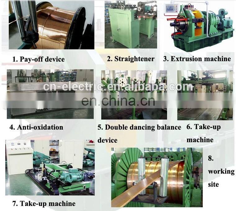 Copper cable continuous extrusion machine for cable wire making