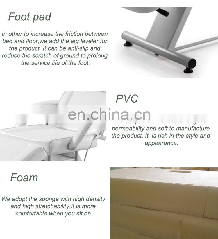 backrest adjustable portable massage chair facial bed massage table with drawers