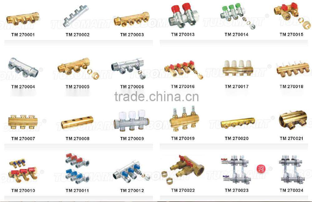 high quality Stainless steel underfloor heating manifold