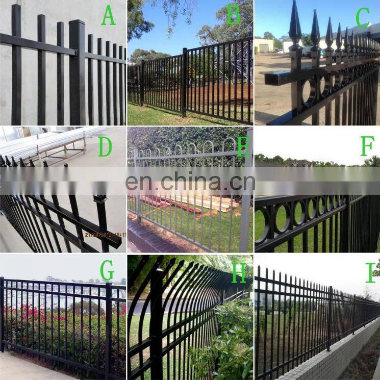 Factory supply bent top garrison safety steel fence panel
