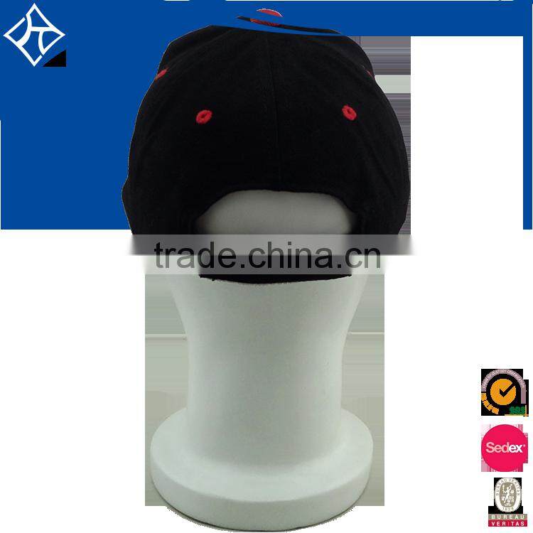 Fashionable high quality 3D embroidery cheap baseball caps factory