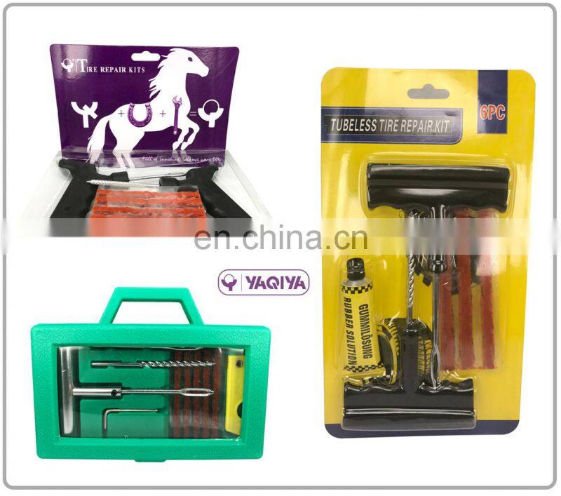 Comfortable design for tubeless tire repair use kit with tire seals