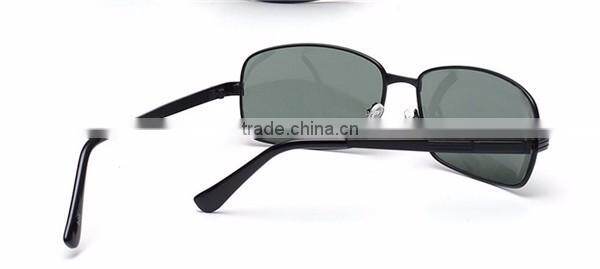 uv400 metal frame driving sunglasses eye wear with glass lens