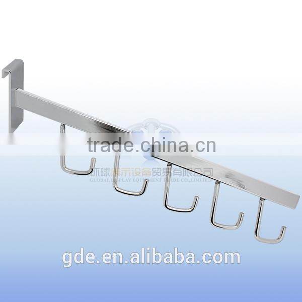 Metal chrome mesh display hook for gridwall