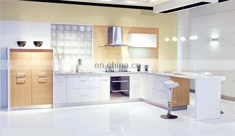 Kitchen furniture plastic PVC laminate kitchen cabinet