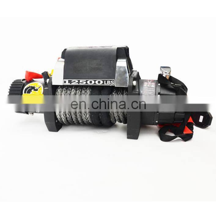 Auto parts Nylon winch for Jeep wrangler JK 2007+ 12500lbs bumper winch for Jeep accessories