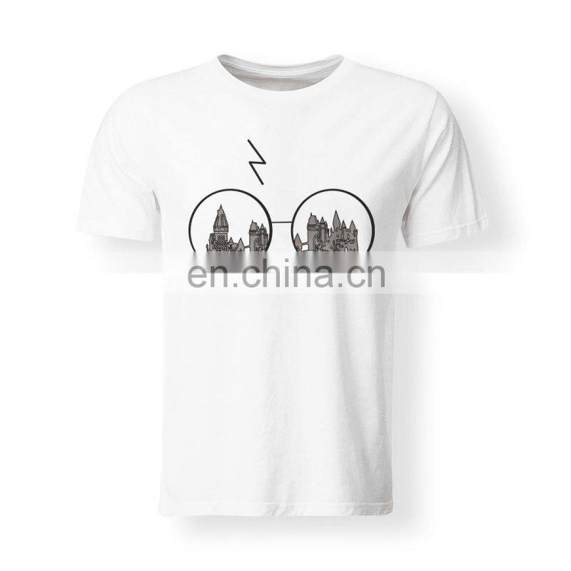 custom design print white cotton T shirts men white tee-shirt