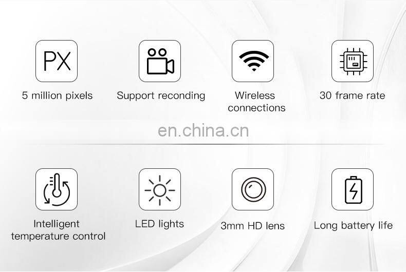 Ear Otoscope Wifi Endoscope Visual Ear Clean Tool Mini Digital Otoscope With Video Camera Mobile View Ear Wax Removal Tool