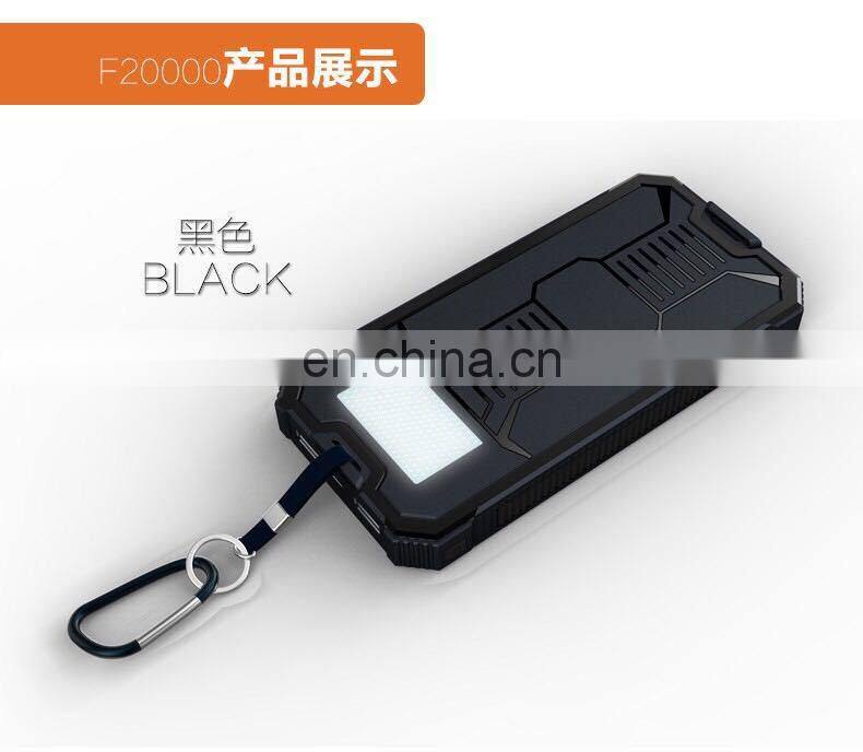 High Efficient Solar Power Bank 10000mah, 20000mAh Solar Charger for mobile phones/tablet PC/other electronics,solar power banks