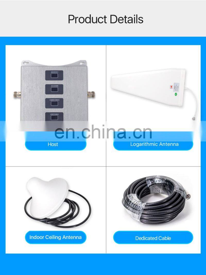 ALLINGE SDS224 2G 3G CDMA 800/900/1800/2100MHz Mobile Signal Booster Cell Phone Repeater