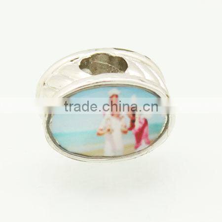 Factory sale hollow metal beads of jewelry findings beads